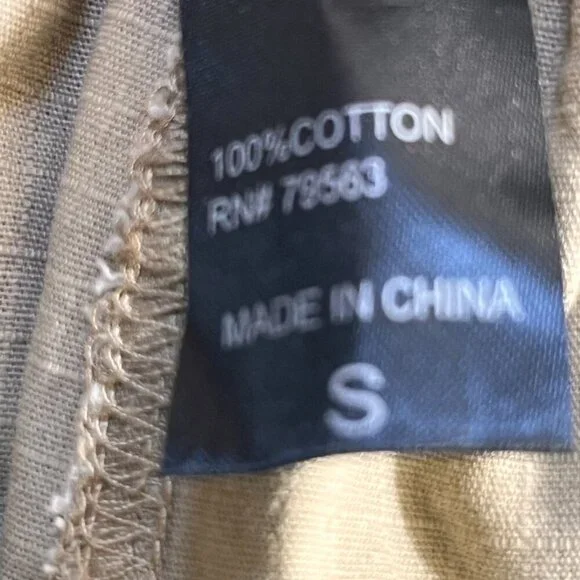 Krooked Eyes Ripstop Double Knee Skater Pants Men's Sz. S - Khaki - Good Cond. - Picture 13 of 15